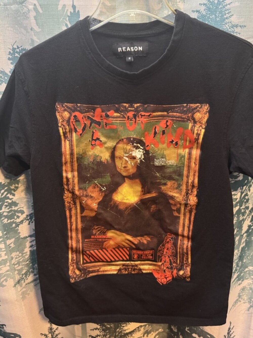 Reason Brand T-shirt Men’s Medium Mona Lisa “One Of A Kind” *See Description*
